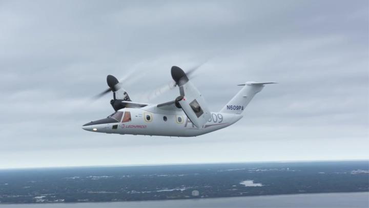 意大利造倾转旋翼机,可垂直起降,2小时飞1000公里