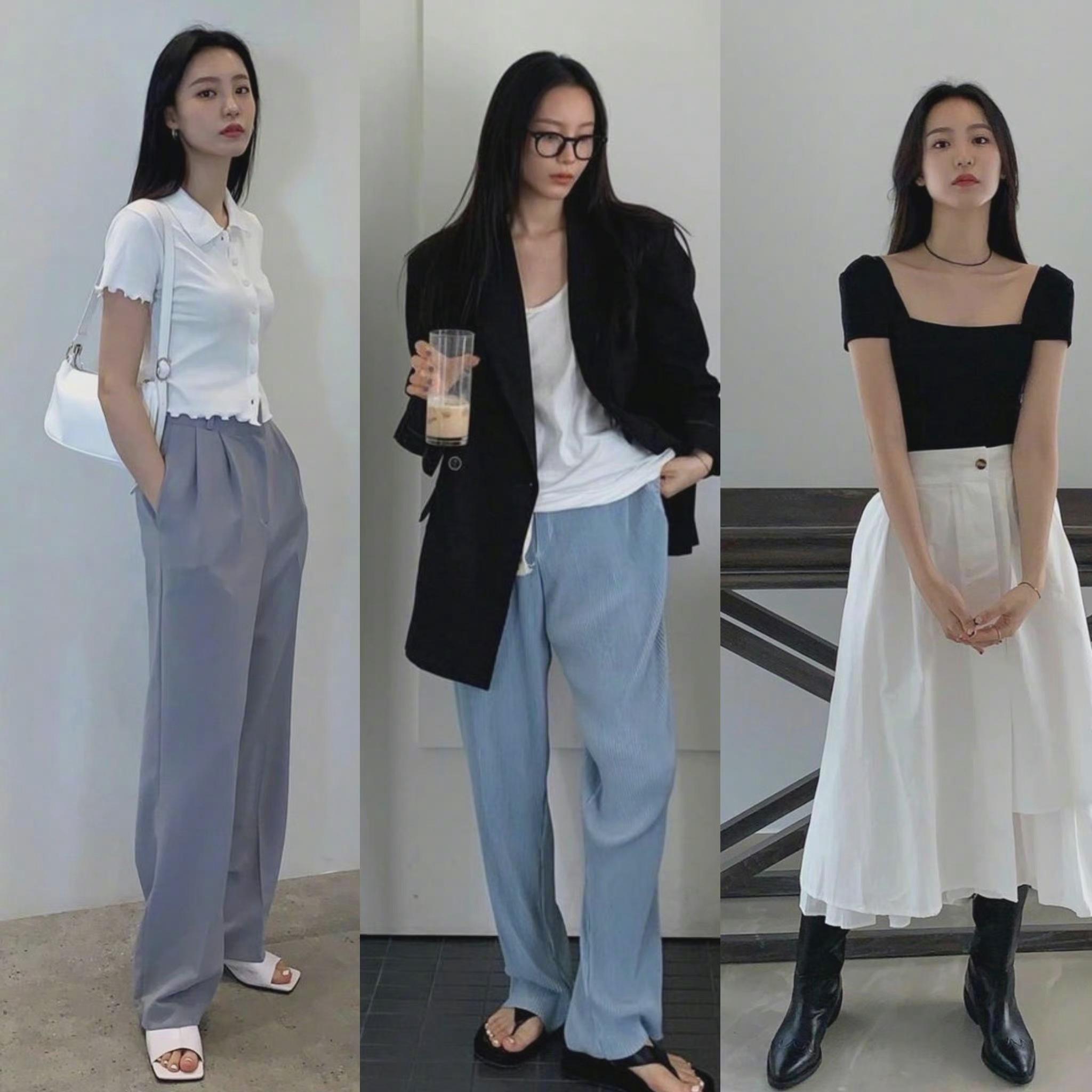 韩国女生seonhye简约舒适的日常穿搭参考