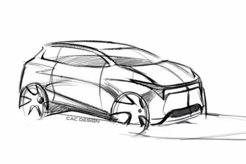 此外发布的新车设计草图