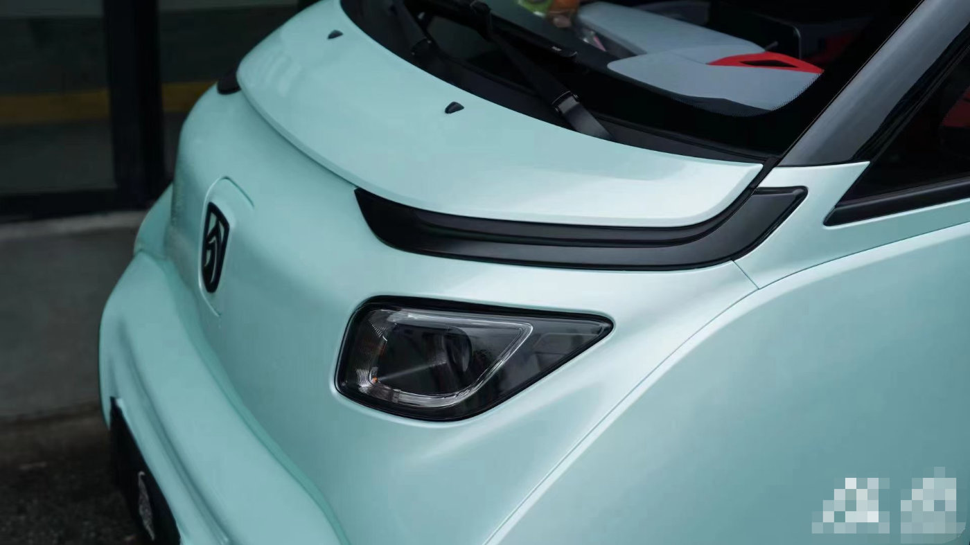 宝骏e200改色樱语月光玉色有种小兔子的感觉