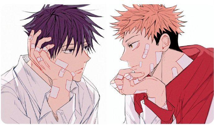 虎杖爸爸 vs 伏黑爸爸 更新啦 果然有其父必有其子 惠惠干的漂亮