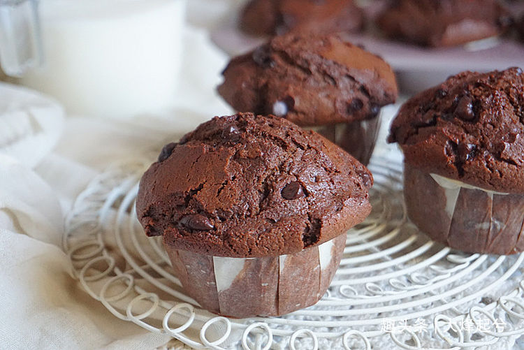 星巴克同款蘑菇头巧克力麦芬,自己在家就能做,简单好做0失败