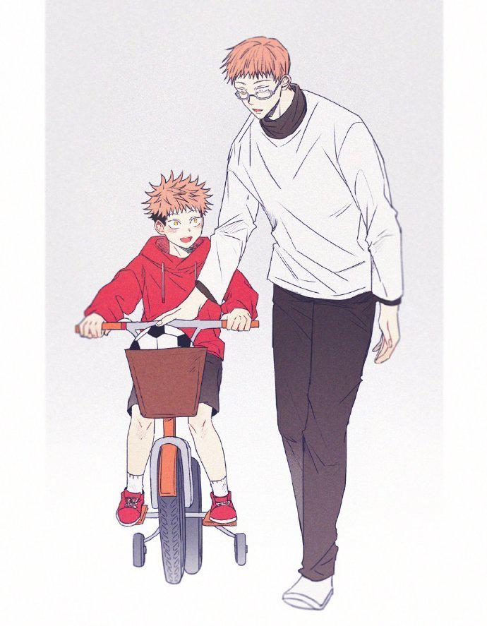 虎杖爸爸 vs 伏黑爸爸 更新啦 果然有其父必有其子 惠惠干的漂亮