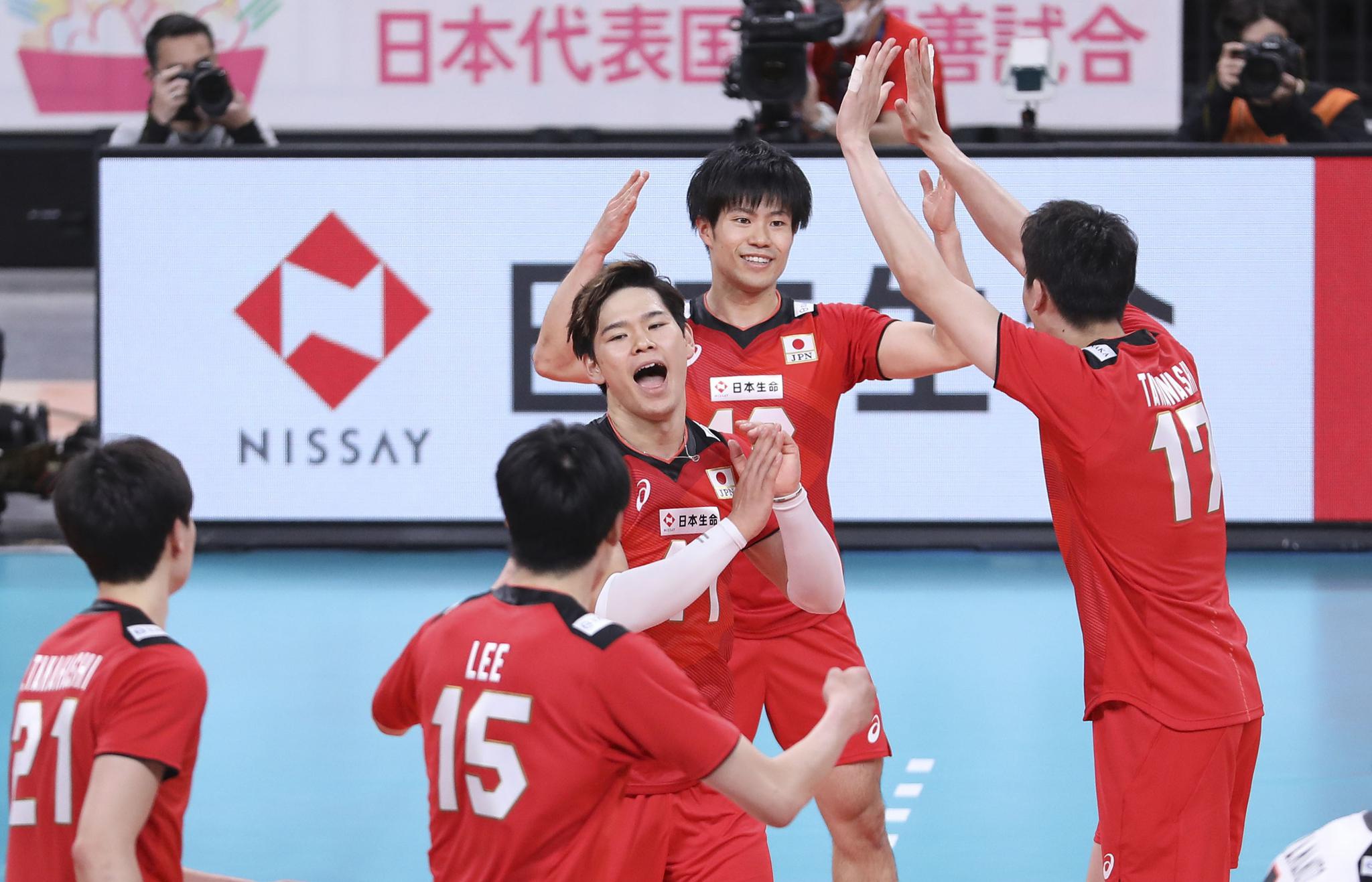 排球东京奥运会测试赛中国男排首日比赛不敌日本队