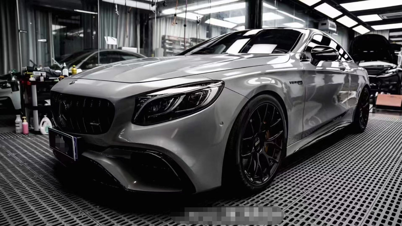 奔驰amgs63改色金属深灰演绎美与奢的碰撞