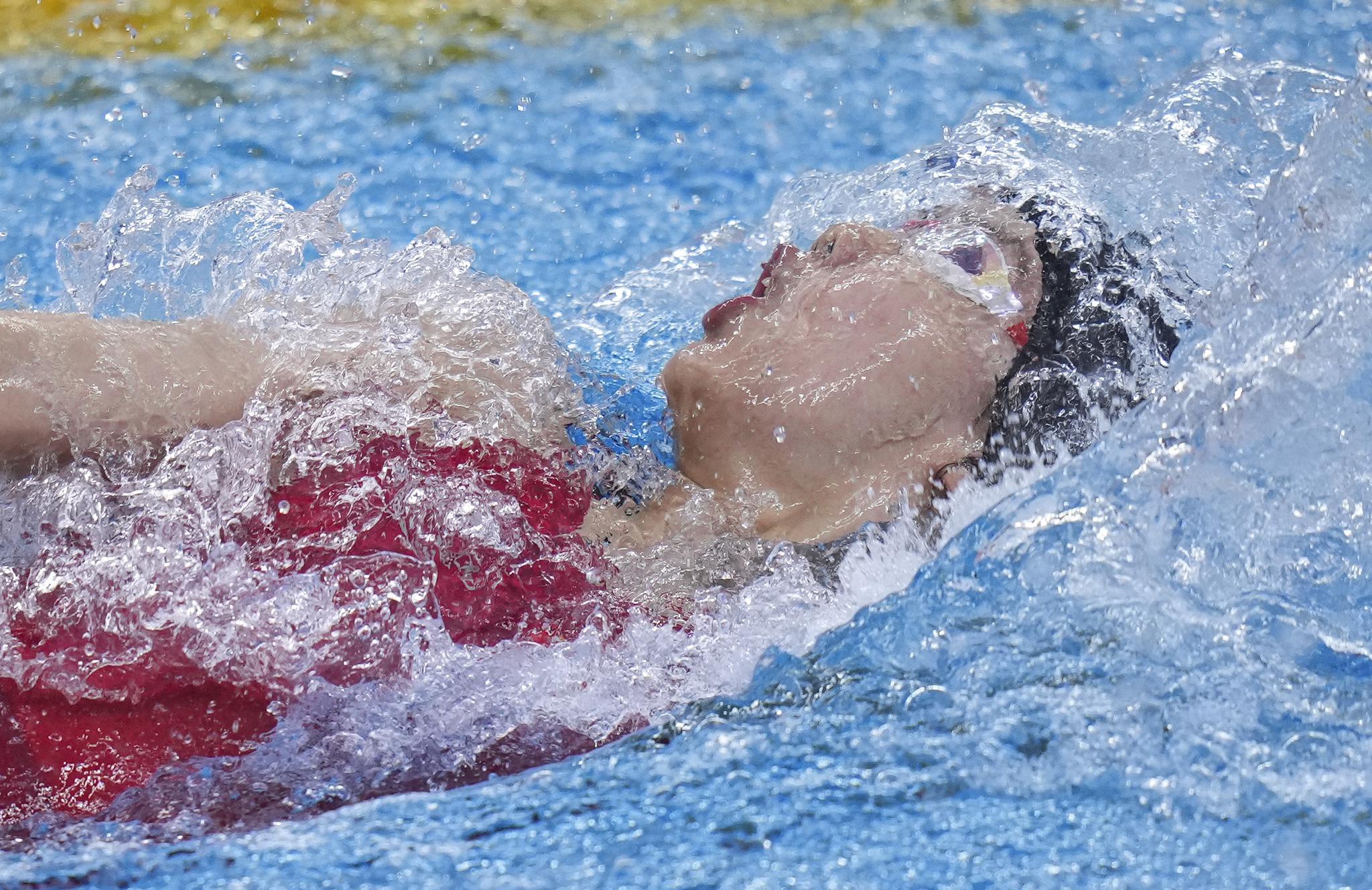 游泳全国冠军赛彭旭玮晋级女子100米仰泳决赛