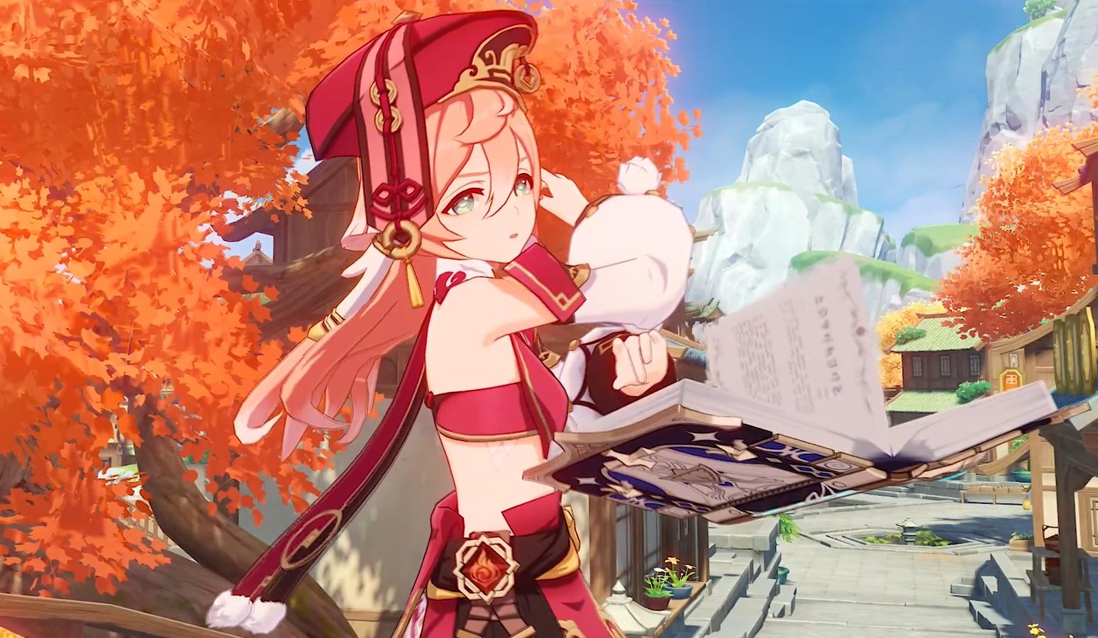 原神外服玩家整新活烟绯变成了草系黑色液体袜很犯规