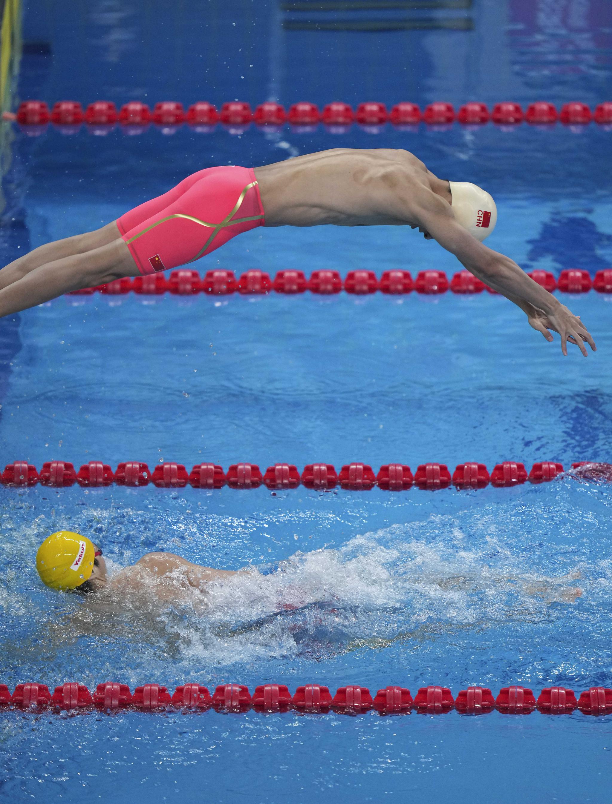 游泳全国冠军赛男子4x200米自由泳接力预赛赛况