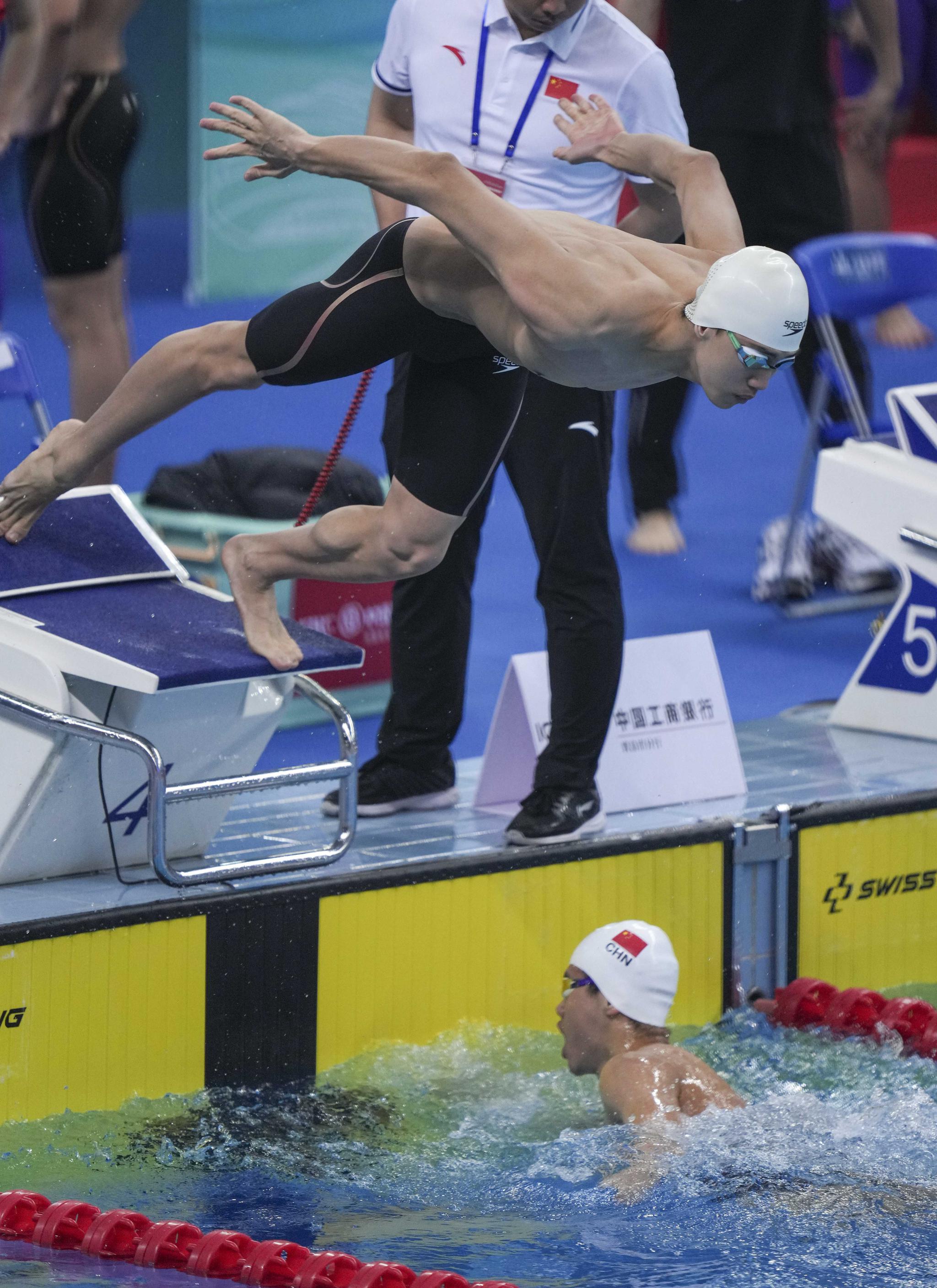 游泳全国冠军赛浙江队获男子4x200米自由泳接力冠军