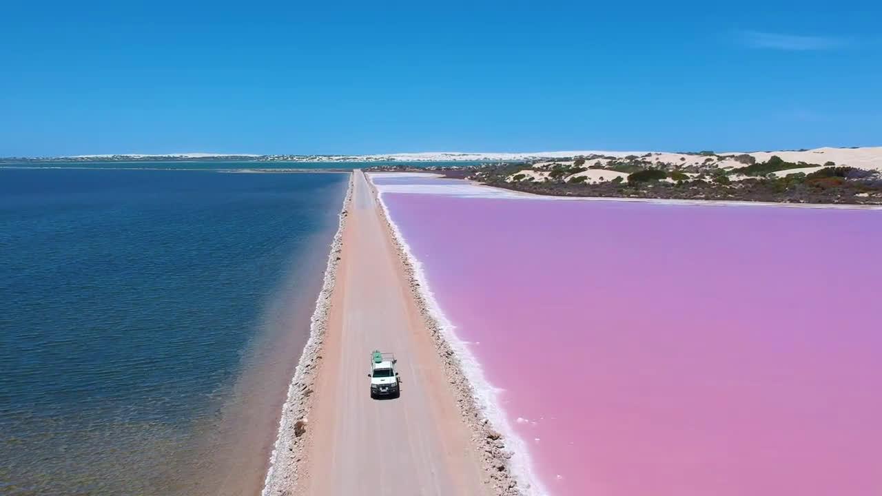 上帝调色的湖泊--澳洲麦克唐奈尔湖西瓜大道