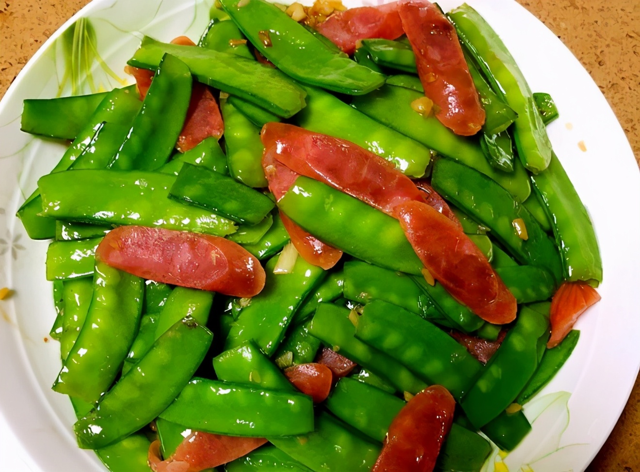 4道超美味的家常菜,色香味俱全|荷兰豆|油菜|腊肠_新浪新闻
