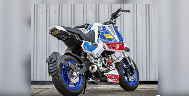 迷你车一秒变钢弹本田msx125钢弹限量版改装秀