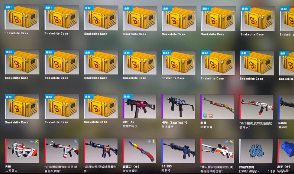 csgo老哥送了一个箱子朋友直接开出绿宝石能卖1万多块