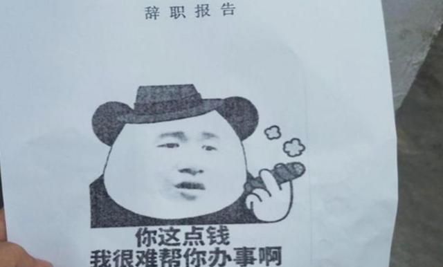 一位00后,对于薪资不满,很豪横地用一个表情包"你这点钱,我很难帮你