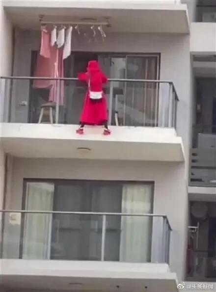红衣女子25楼阳台外跳舞坠楼！警方通报：房间留有遗书休闲区蓝鸢梦想 - Www.slyday.coM