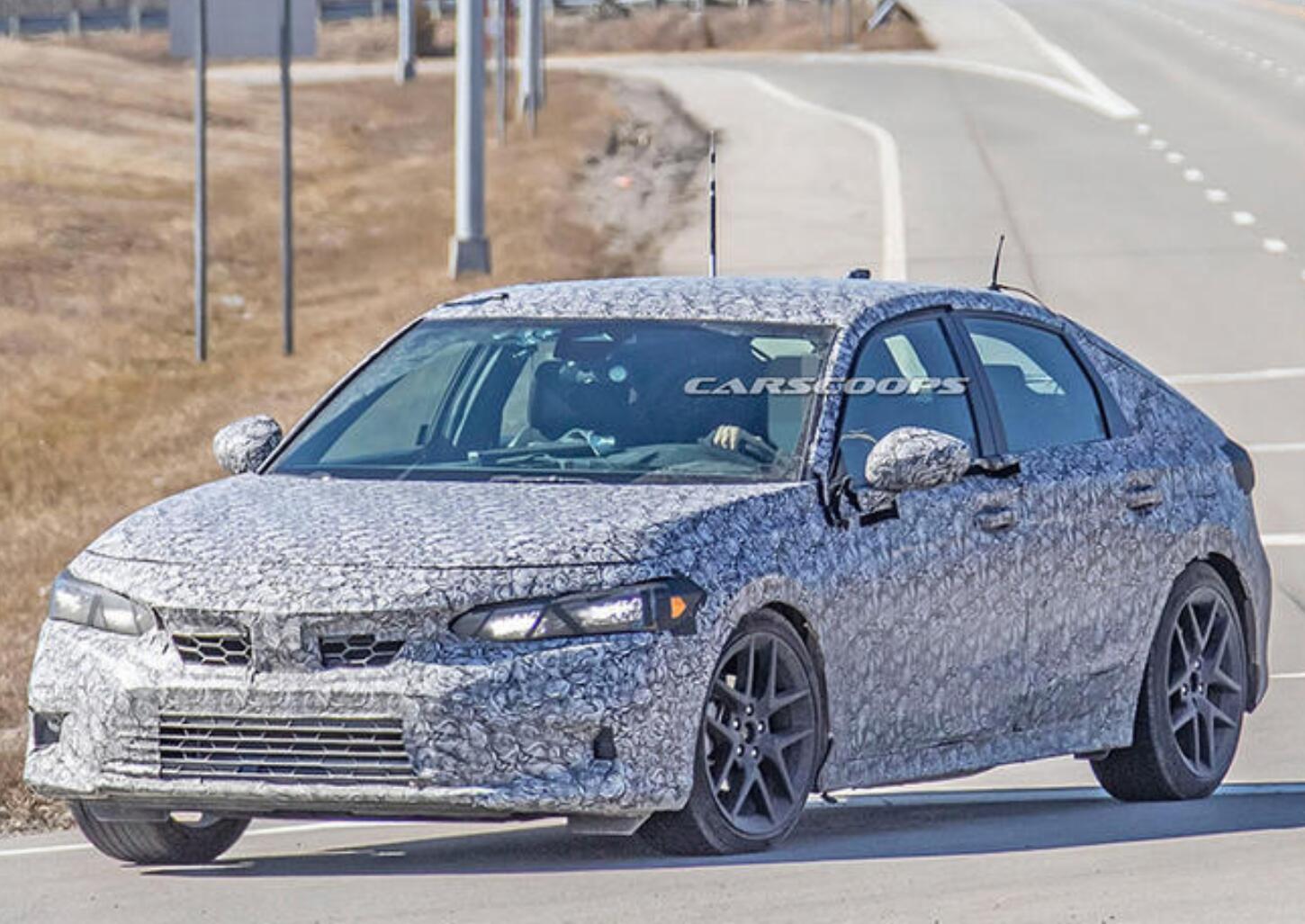 本田全新思域两厢版谍照曝光车尾更加紧凑