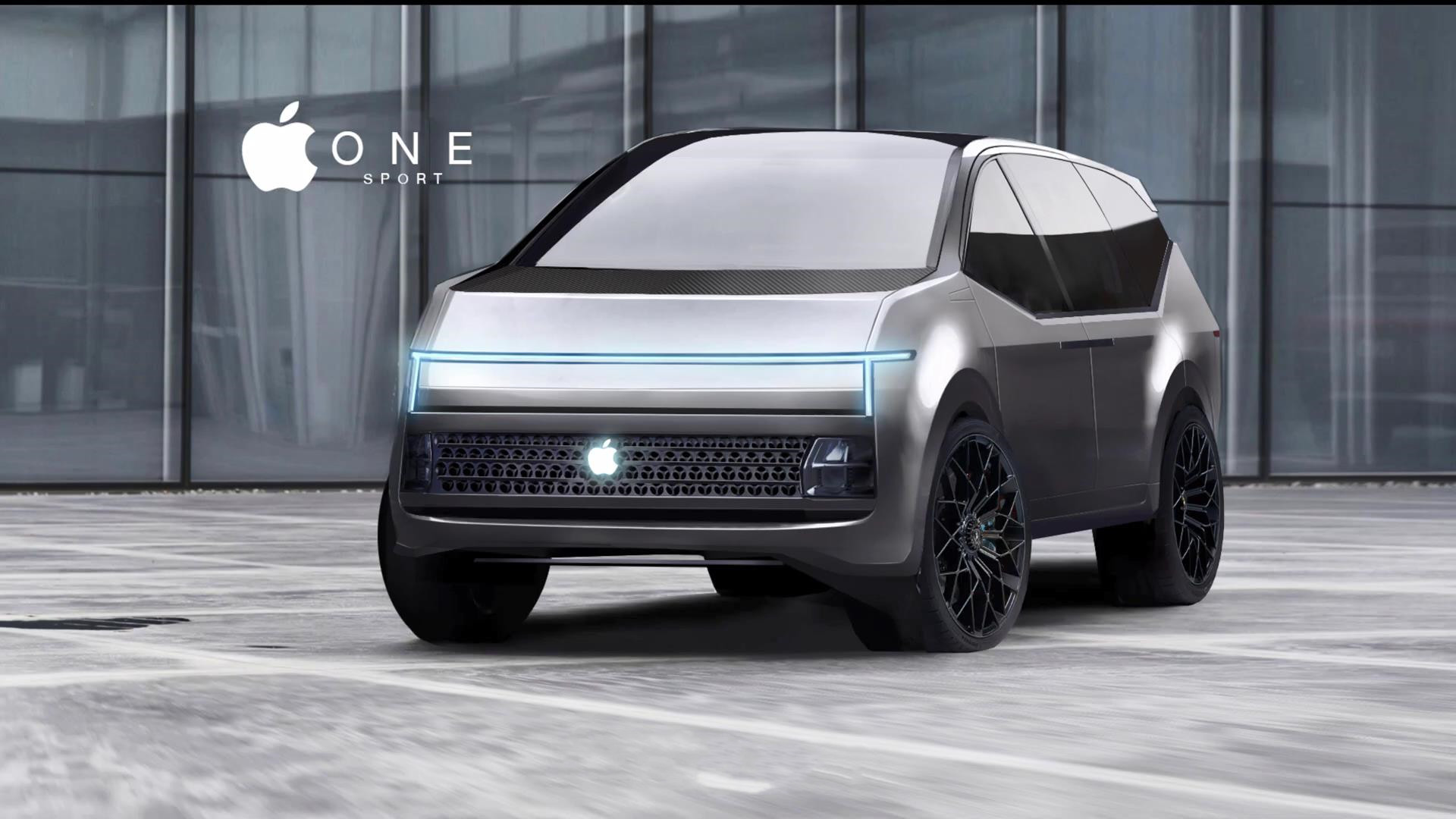 苹果汽车icar渲染图内置ios系统支持无人驾驶可续航600公里