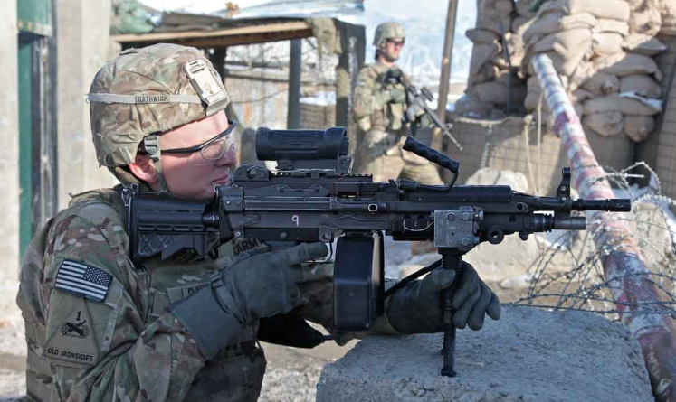 世界一流单兵利器:头号强国的m249大菠萝自动武器实力果然不俗|武器
