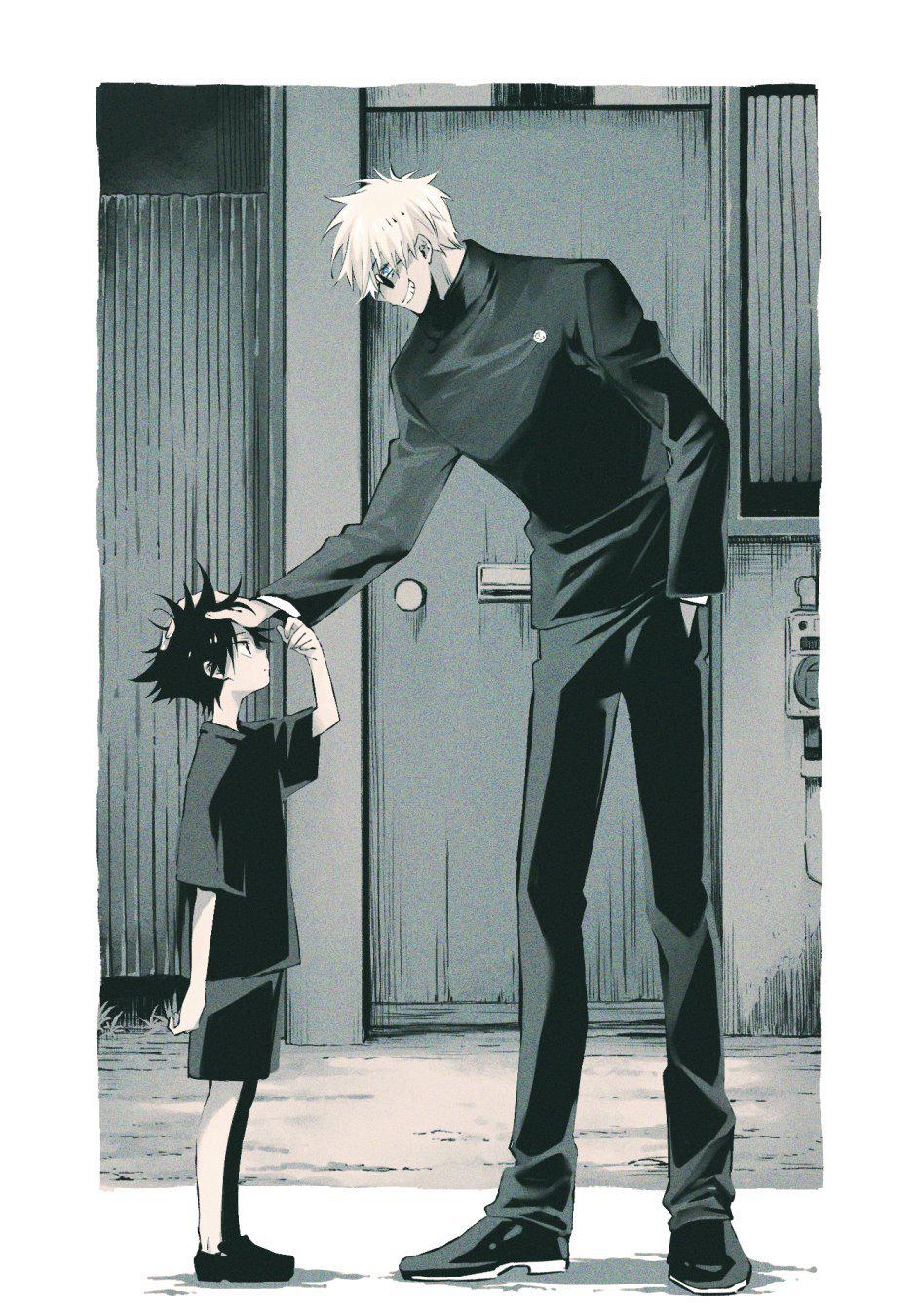 五条悟和伏黑惠这组画风太萌了ヾotwitanoyujj