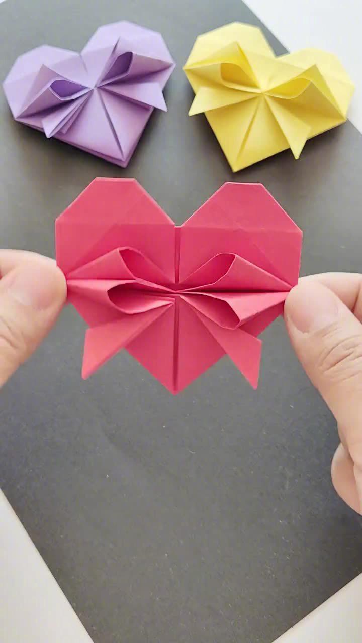 立体爱心折纸送给你爱的人