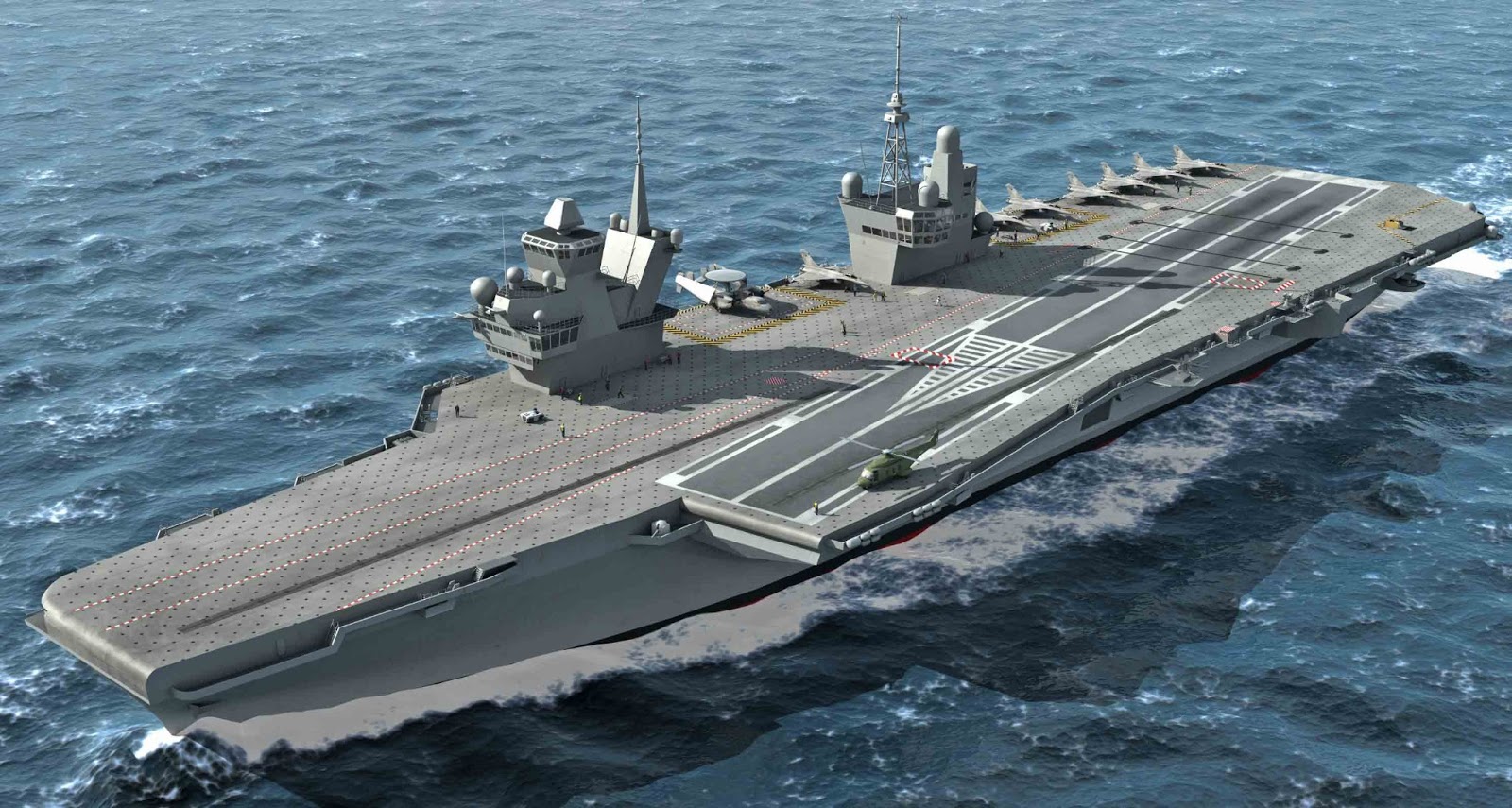 这国抛出新航母计划拥有7万吨排水量采用电磁弹射