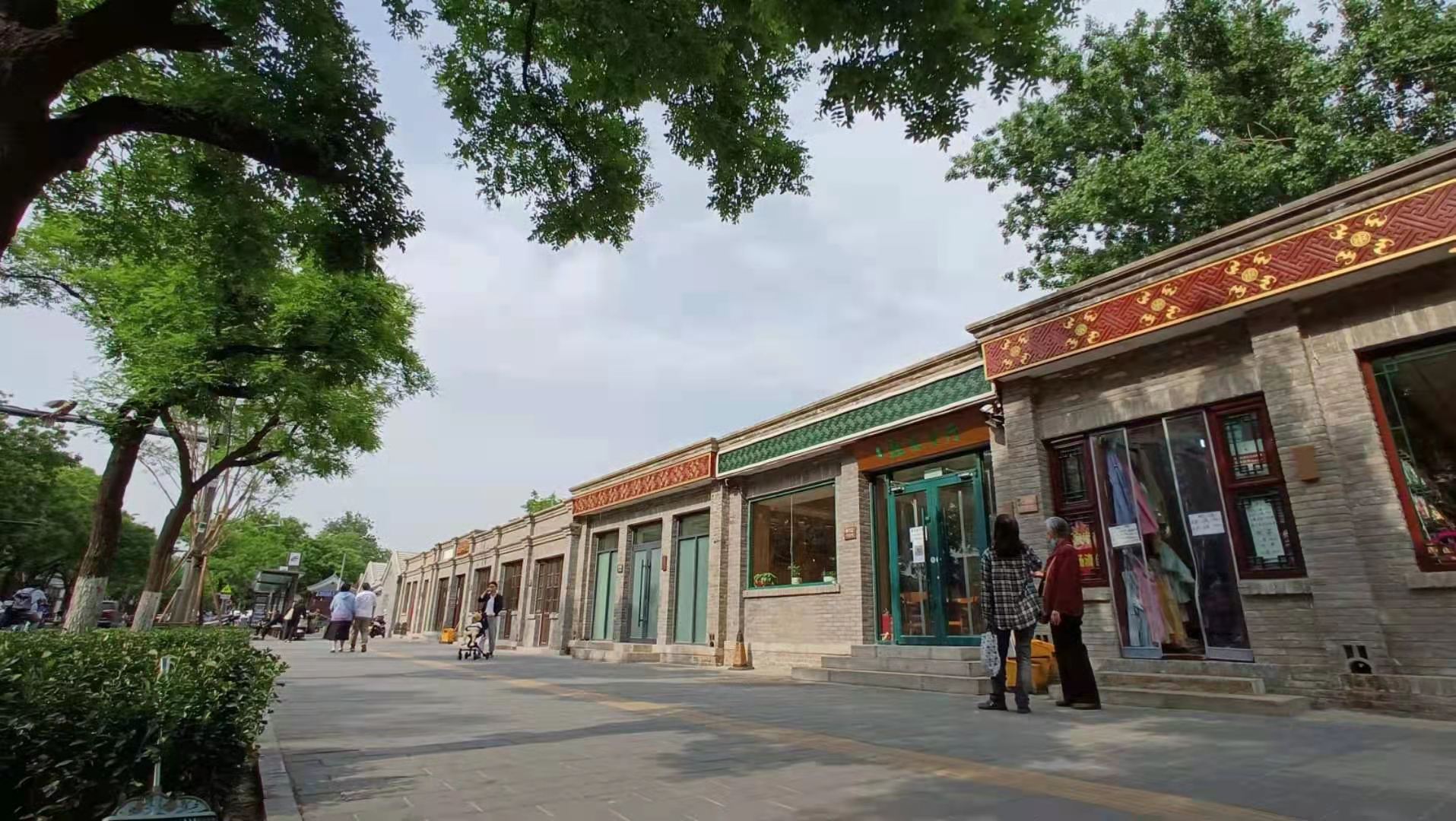 图为东四北大街.(受访者提供)
