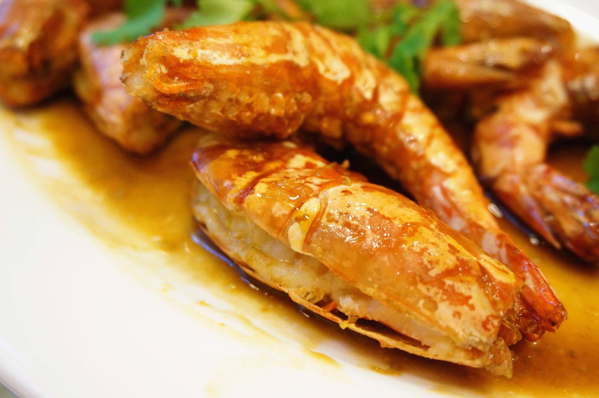 原来芥末大虾这样做更好吃,营养美味又能解馋,一大盘都不够吃