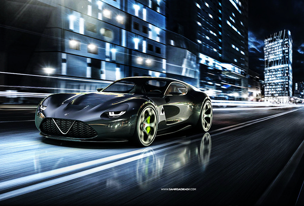 结合道奇经典设计阿尔法罗密欧tz4亮相