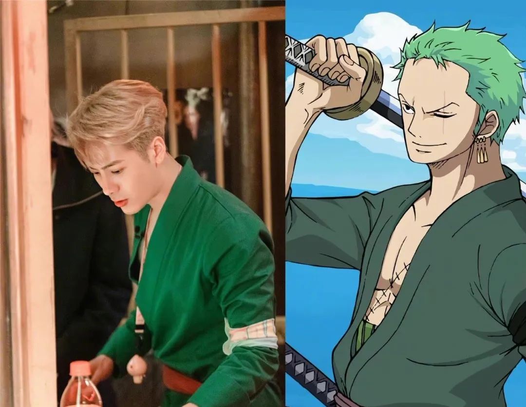 王嘉尔cos《海贼王》中的索隆?