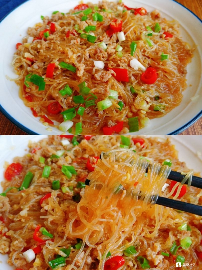 5分钟快手菜超下饭巨好吃的肉末粉丝