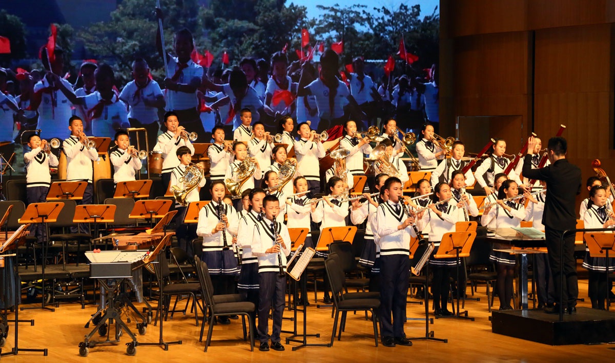 北京市第一零九中学金帆管乐团庆祝建党100周年专场音乐会举行