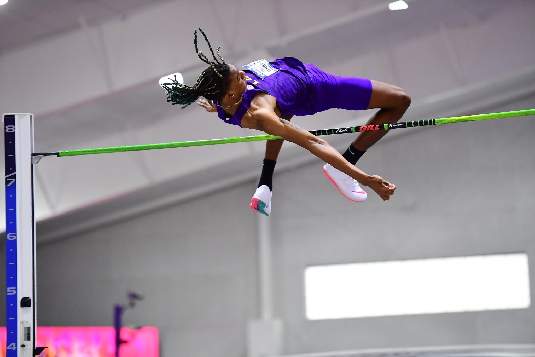 22岁美国田径天才爆发 跳远8米44之后跳高又创世界第一|哈里森|跳高