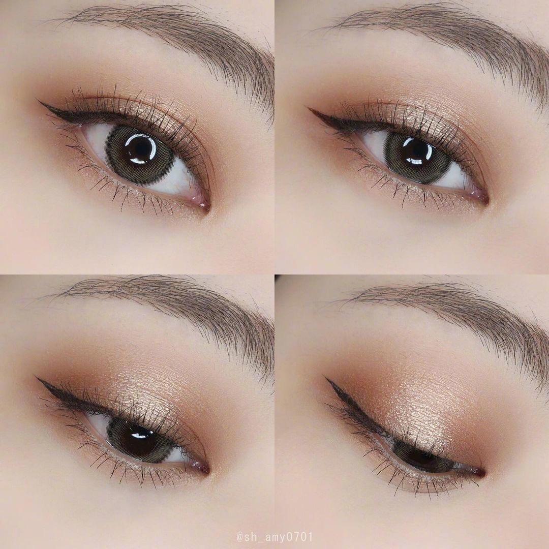 超美的大地色眼影试色及上眼教程暖色调白搭不挑皮