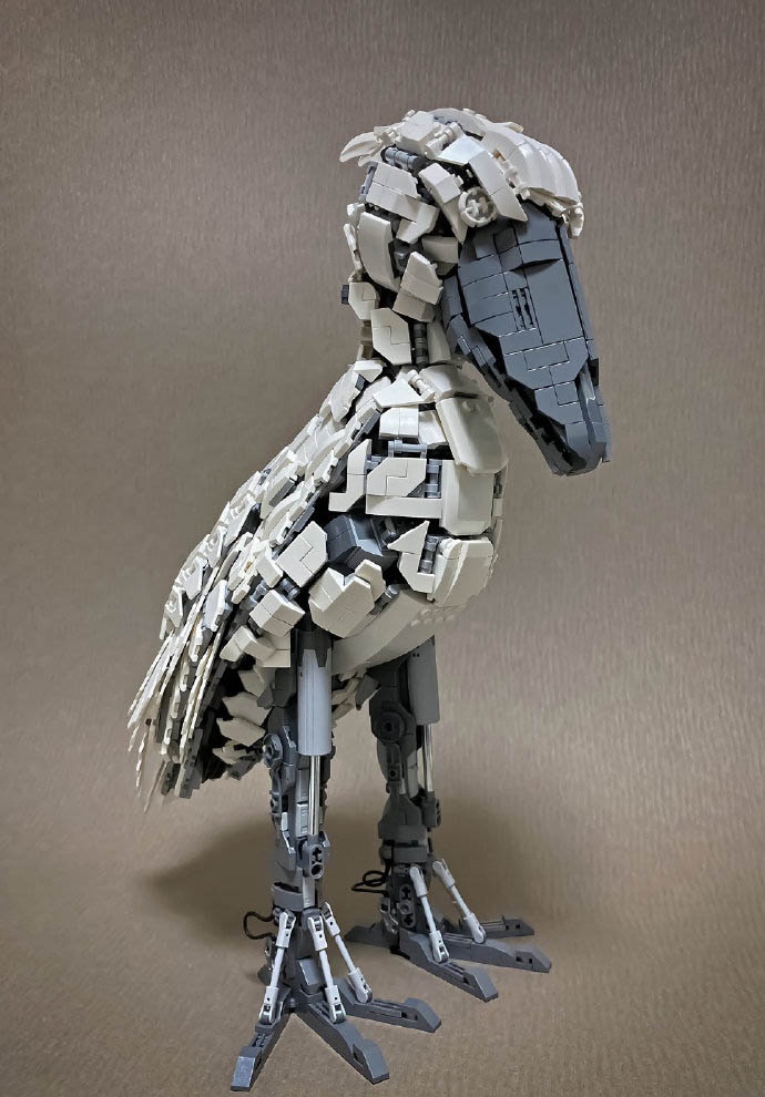 高手在民间,模友自制乐高积木生物模型__财经头条