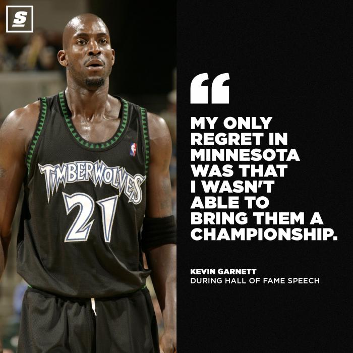 加内特名人堂演讲!生涯一大遗憾,与科比邓肯一起入选是一种荣幸