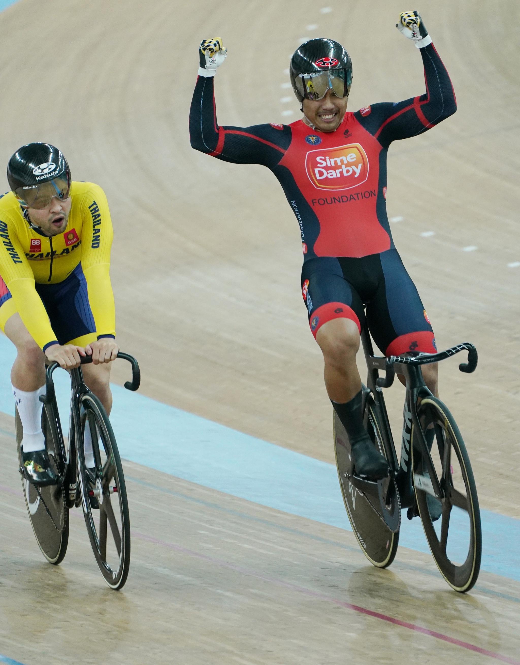自行车国际自行车联盟场地自行车赛中国香港站男子凯林赛马来西亚车手