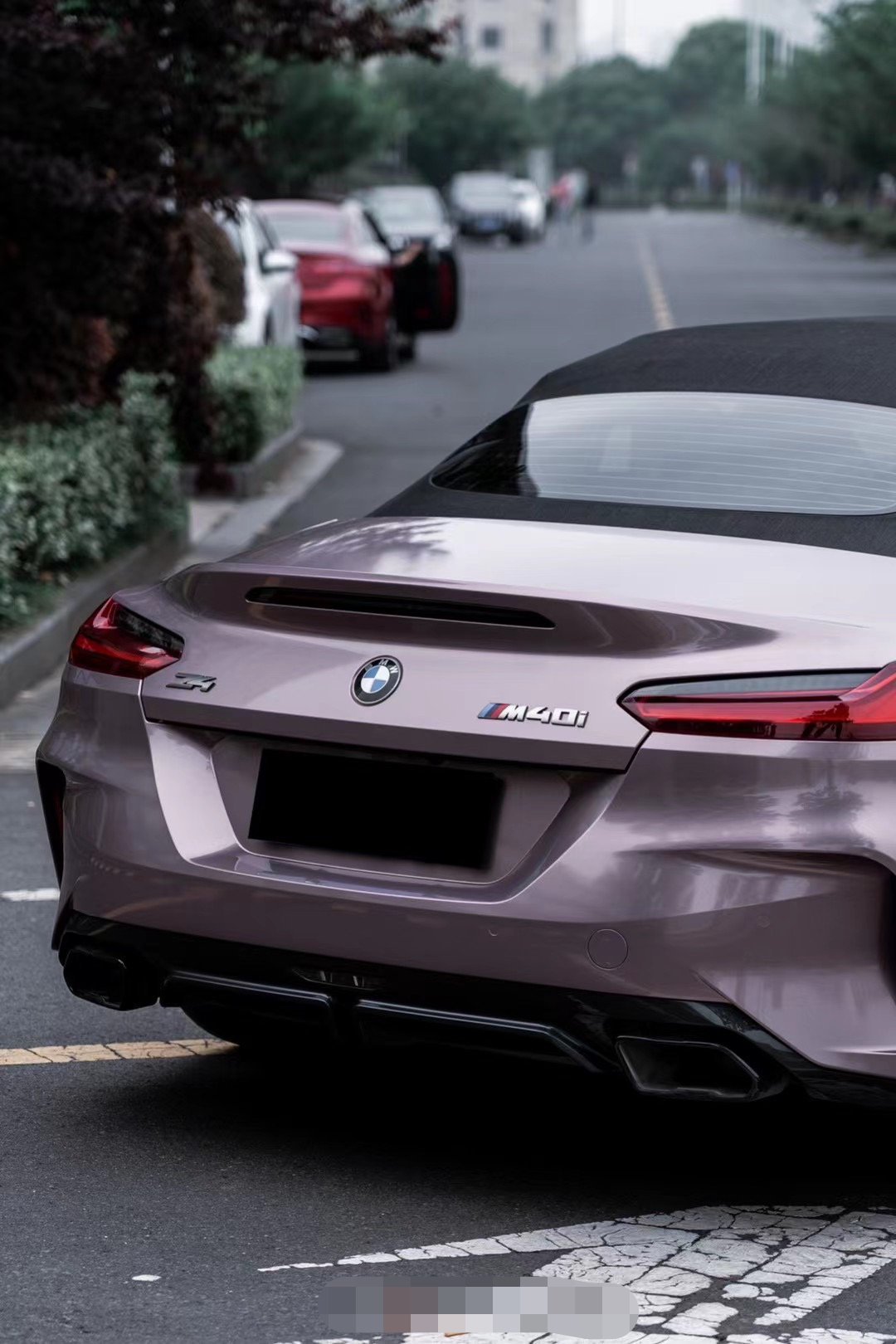 膜呗改色案例宝马z4改色冰莓粉硬汉也能温柔以待