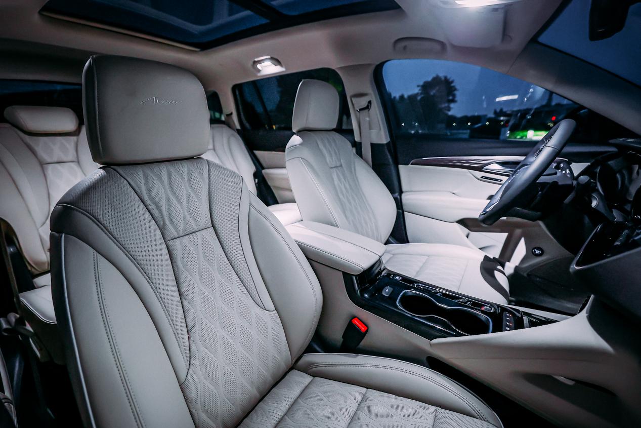 昂科威plus艾维亚内饰体验,米色和纯黑你选谁?