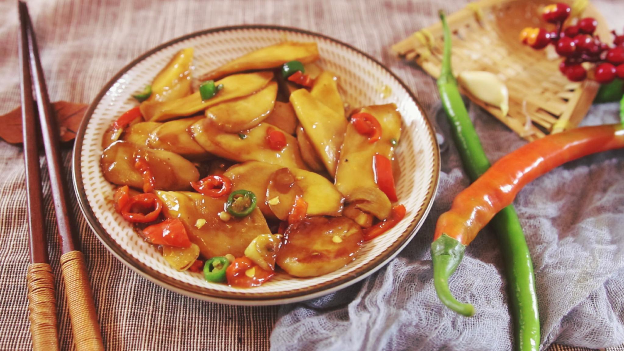 学会这样做照烧杏鲍菇营养美味让人吃一口就不想放下筷子了