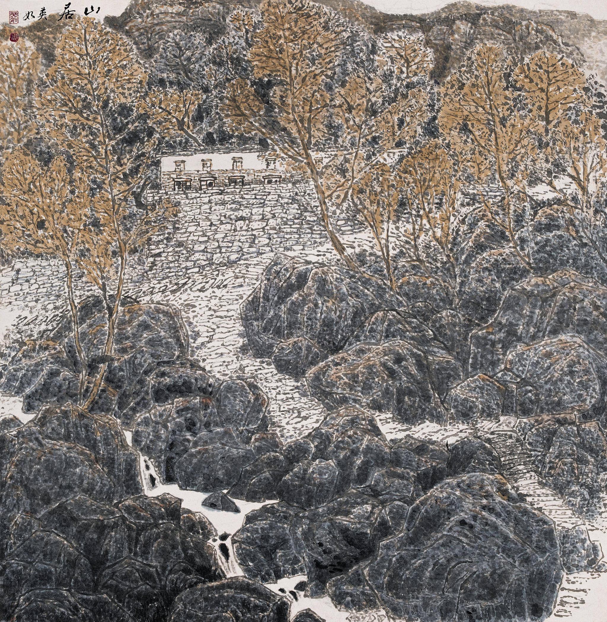 我画羌寨——著名画家周英如老师工笔画作品欣赏__财经头条