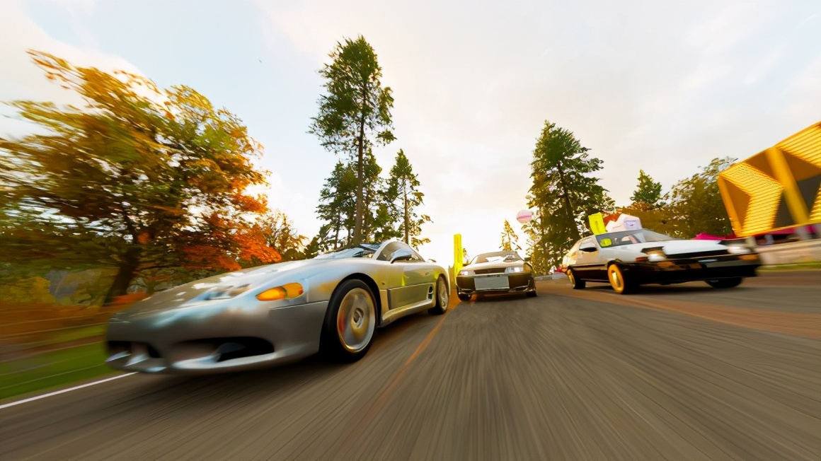 跑车竞技比速9更激情极限竞速地平线4百变赛道大片既视感