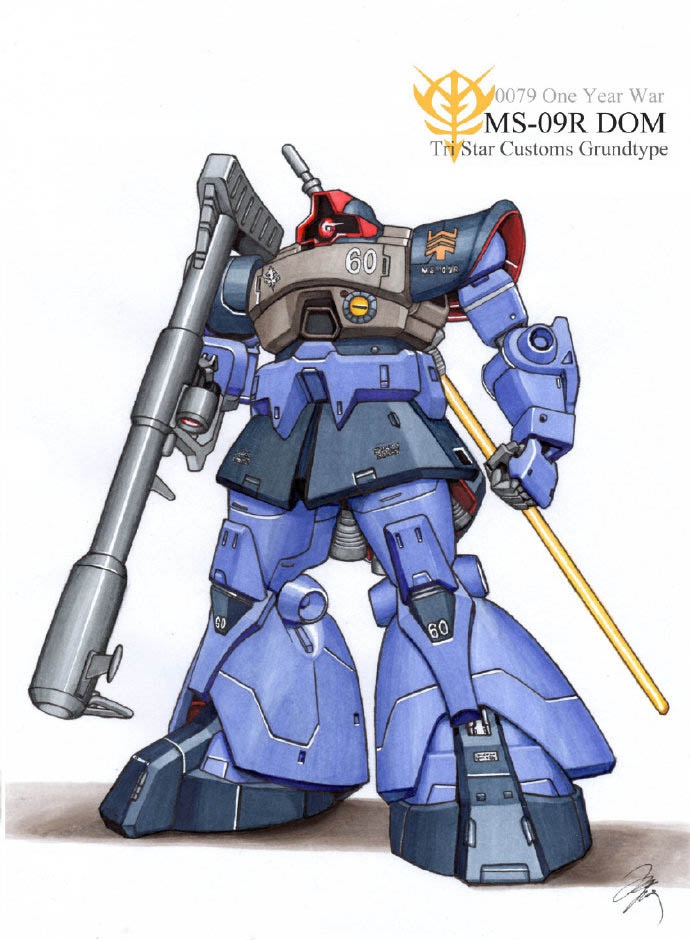 机动战士高达系列吉翁军机体插画合集大家喜欢哪张