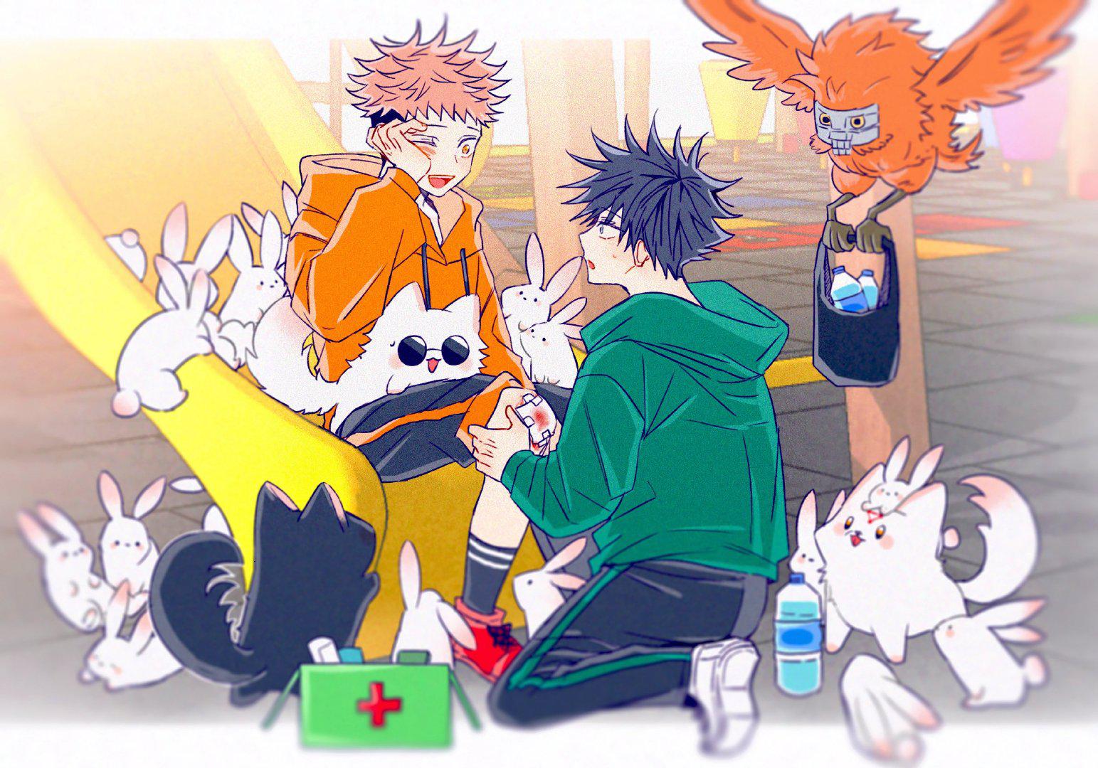 神仙太太的虎杖父子vs伏黑父子又更新啦