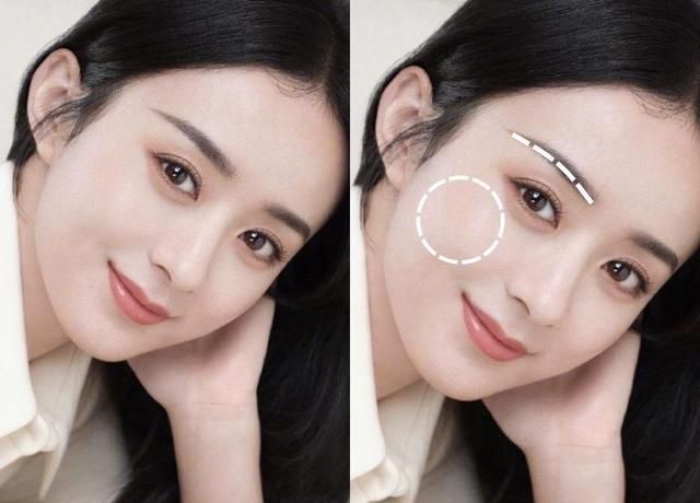 圆脸更适合长眉,以及上挑的欧式弧形眉,稍带眉峰,眉头不要拉太低,并且