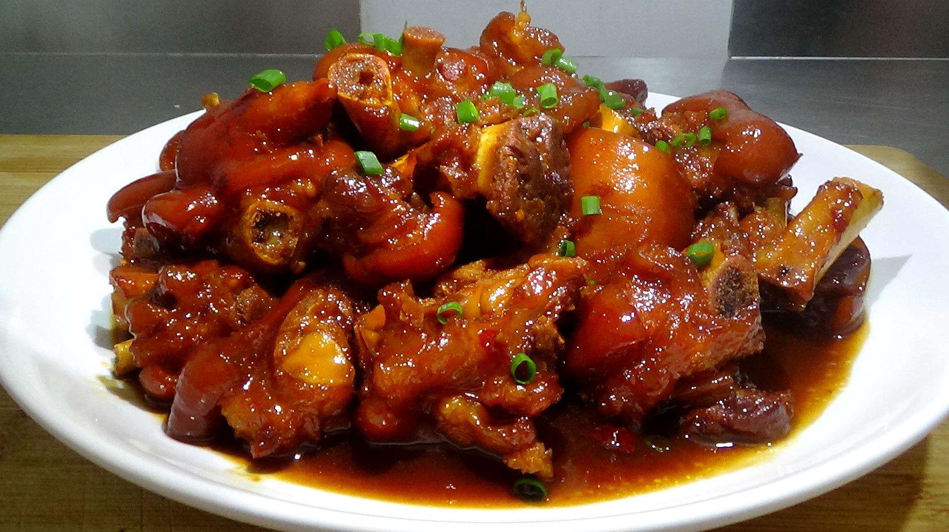 学会这样做酱汁煨猪蹄,咸香美味又有营养,孩子们都馋得不行|猪蹄|酱汁