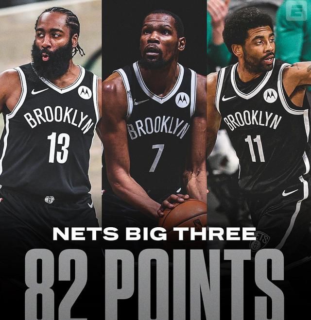 篮网大胜!正负值-14,谁注意有1人只会折返跑,三巨头都带不动你