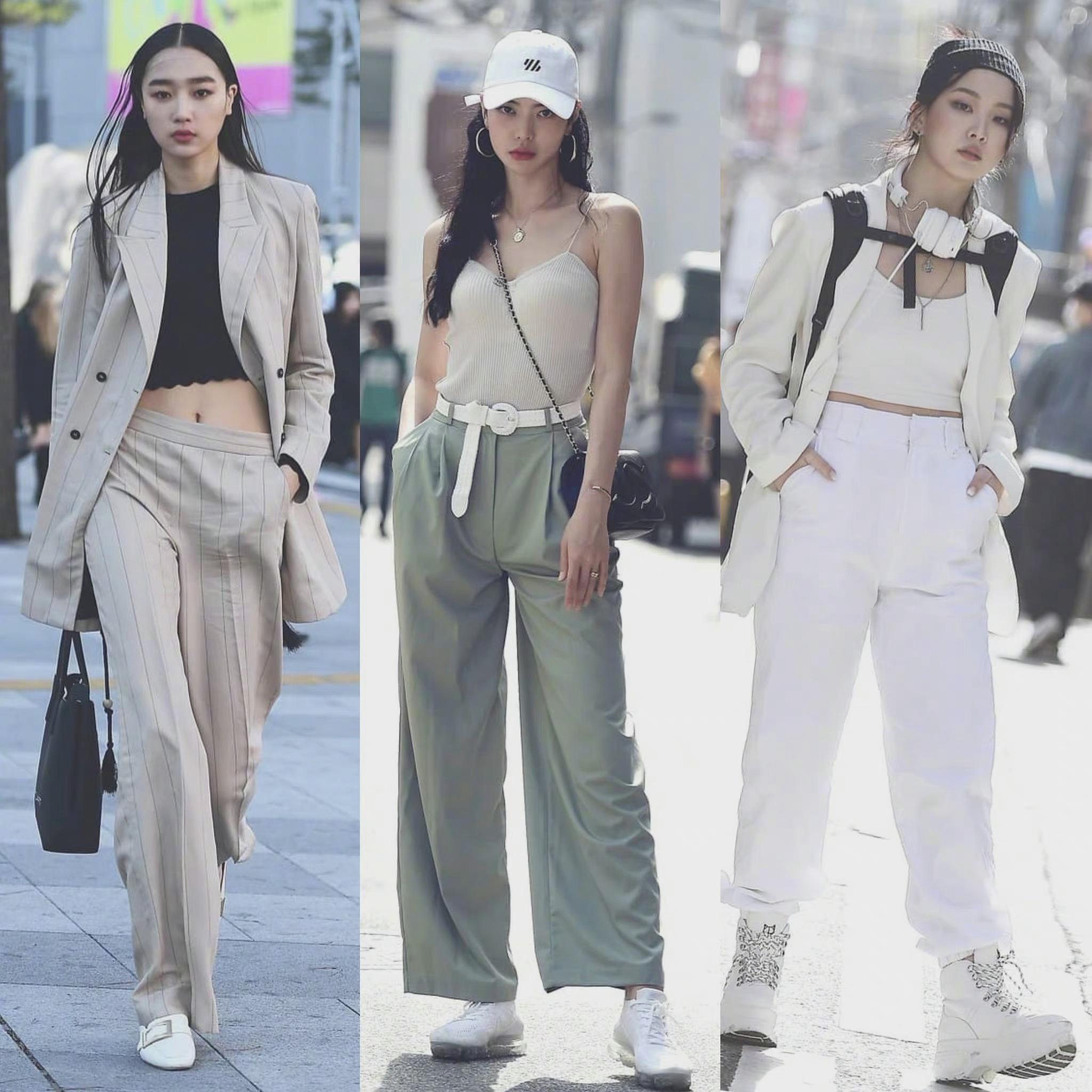 首尔街拍舒适帅气的女生穿搭参考指南