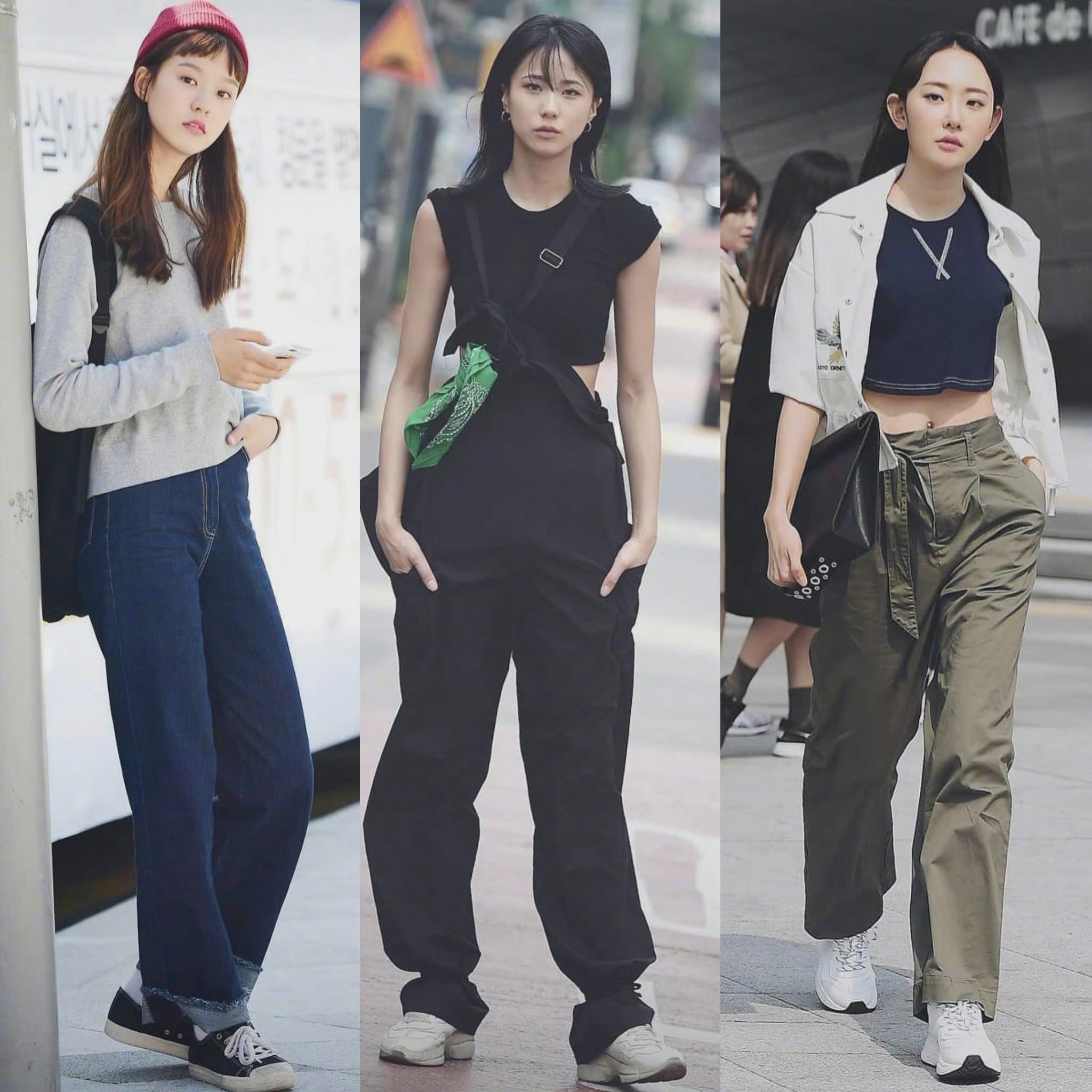 首尔街拍舒适帅气的女生穿搭参考指南