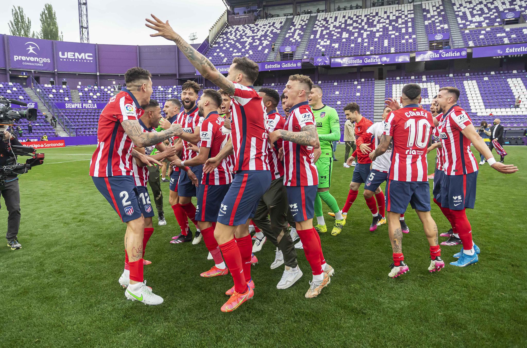 足球西甲马竞夺冠