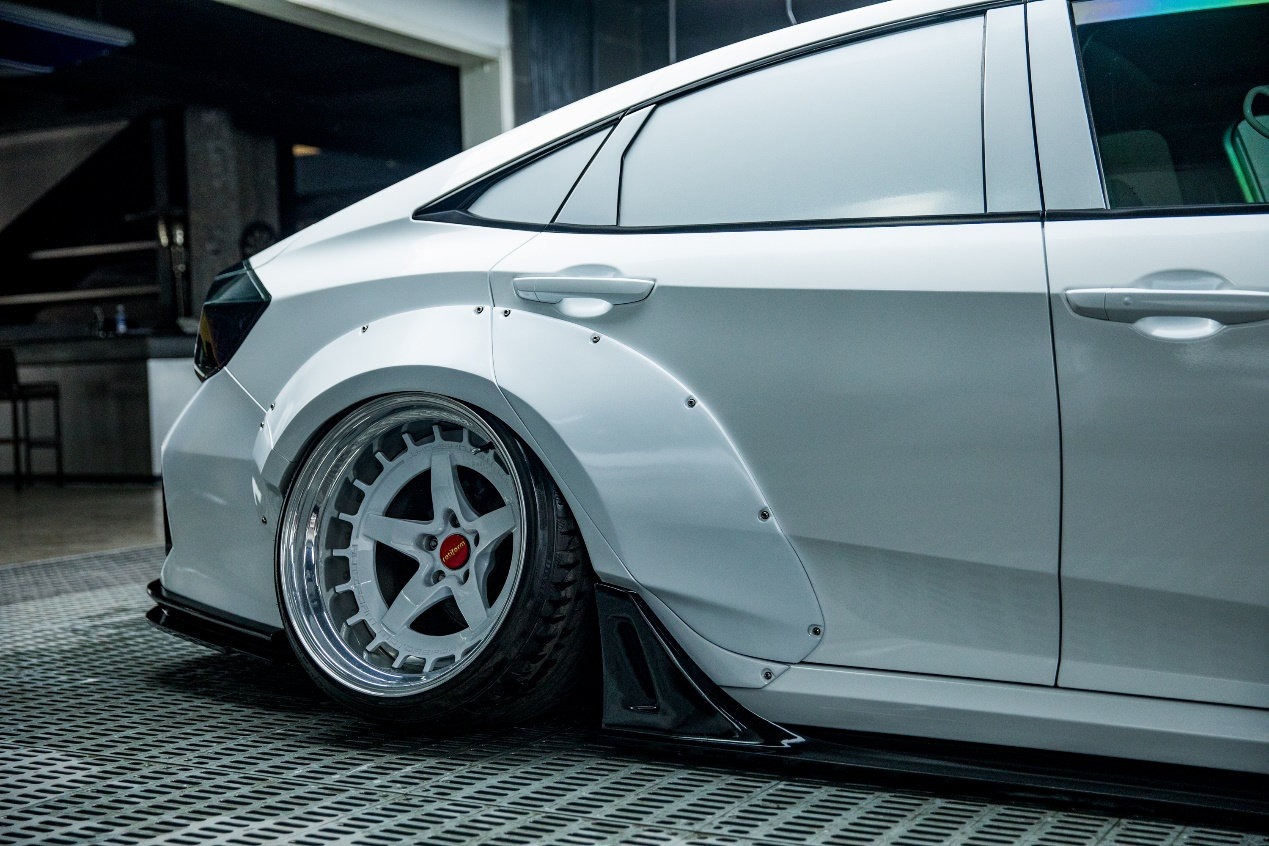 膜呗改色案例本田思域改色膜珍珠白色真的让你一见倾心